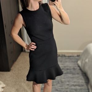 LOFT High Neck Peplum LBD